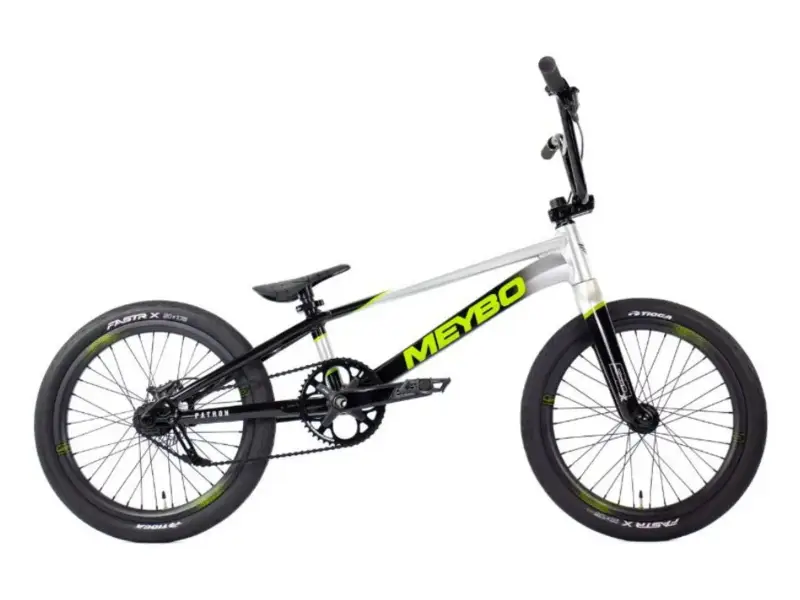 Meybo "Patron Pro 22.5" 2026 BMX Race Rad - Black/Grey/Lime