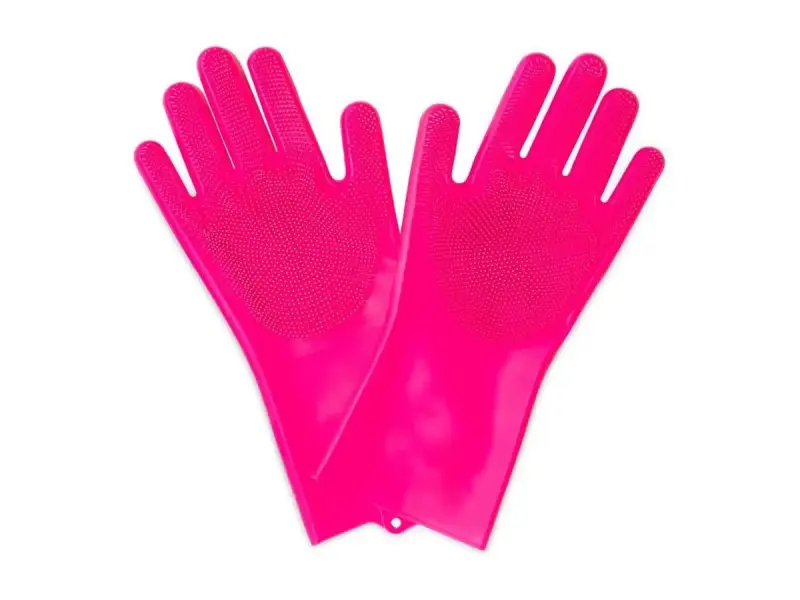 Muc-Off "Deep Scrubber" Handschuhe - Pink
