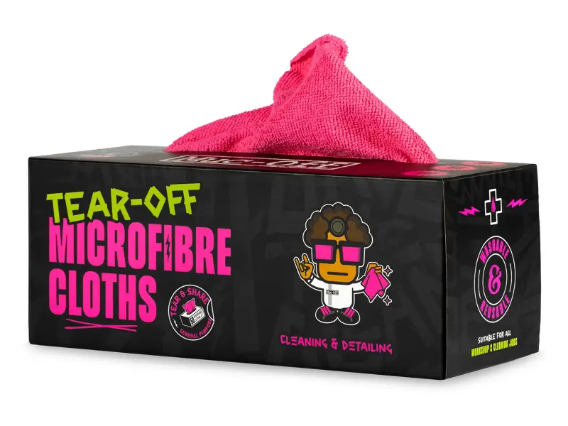 Muc-Off "Tear Off" Mikrofasertücher - Rolle mit 50 Stück