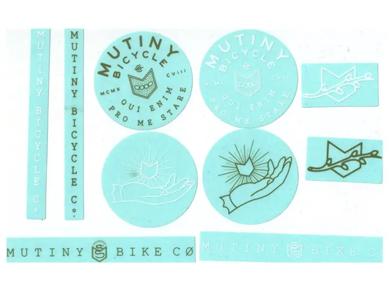 Mutiny Bikes "10pc" Stickerset