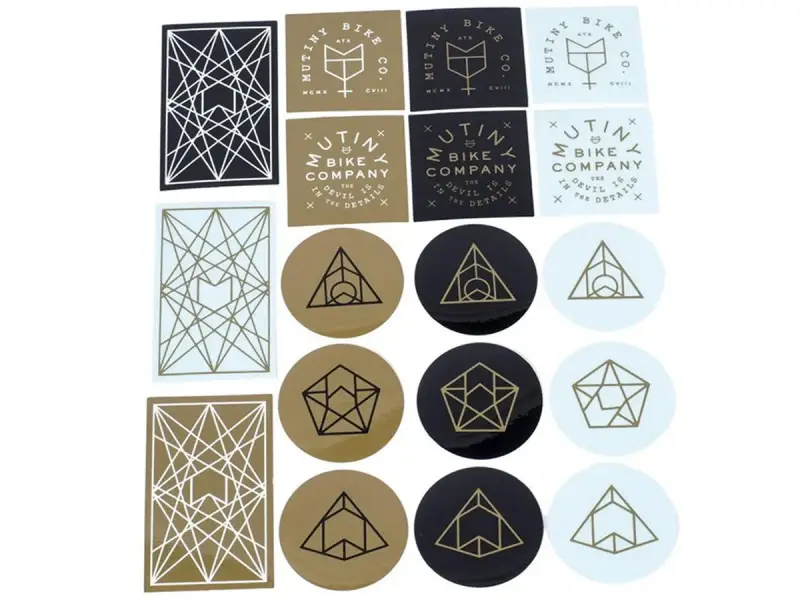 Mutiny Bikes "18pc" Stickerset