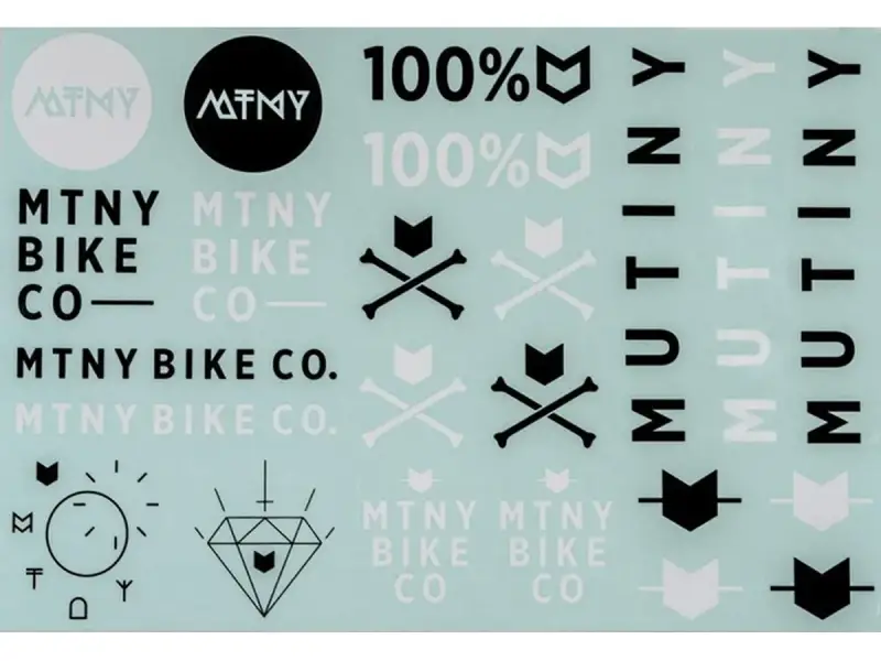 Mutiny Bikes "Sheet" Stickerset