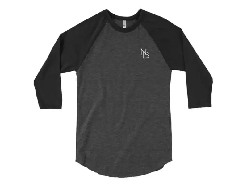 Nuts & Bolts "NB" 3/4 Longsleeve - Heather Black/Black