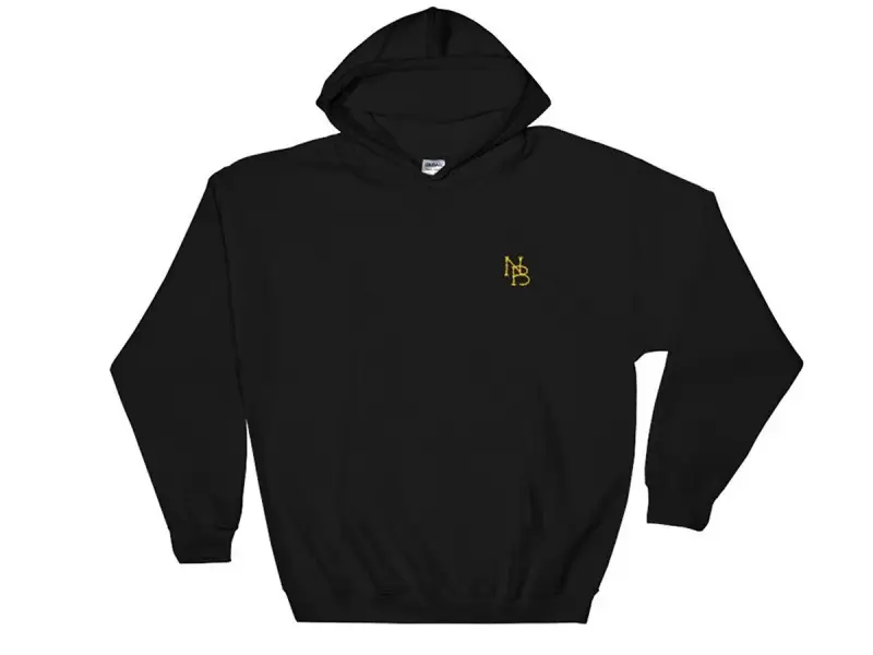 Nuts & Bolts "NB Embroide" Hooded Pullover - Black