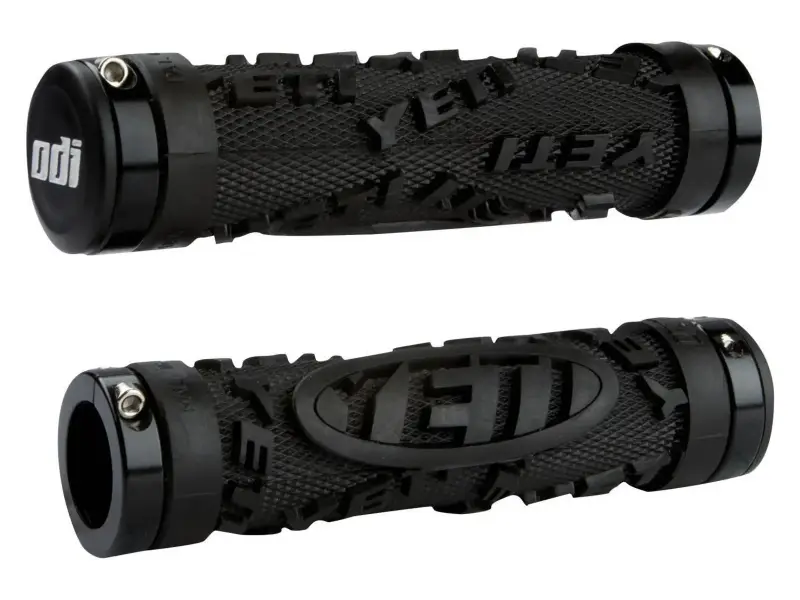 ODI "Yeti Hardcore 130mm" Lock-On MTB Griffe (Schwarze Klemmringe)