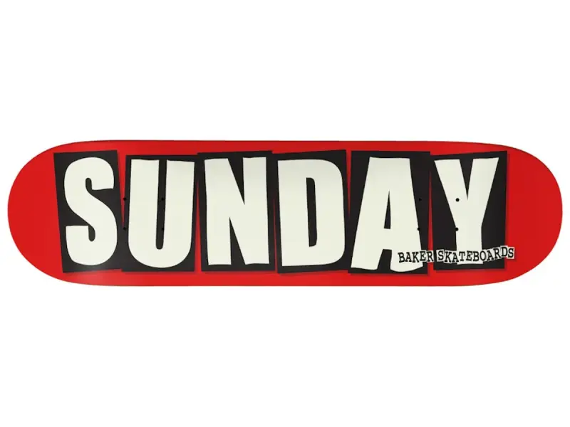 Sunday Bikes "Baker 8.25" Skateboard Deck