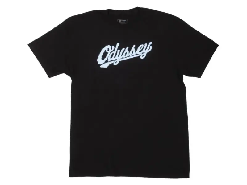 Odyssey BMX "Cloudy" T-Shirt - Black/Light Blue