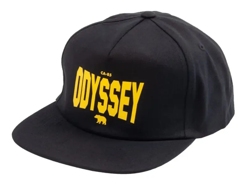 Odyssey BMX "Prime 5-Panel Unstructured" Kappe - Black/Yellow