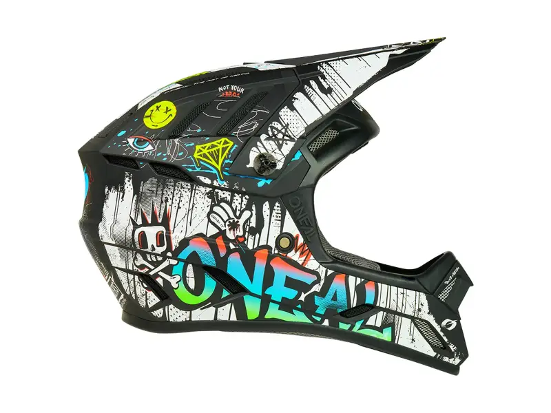 O'Neal "Backflip Rancid" Fullface Helm - Black/White