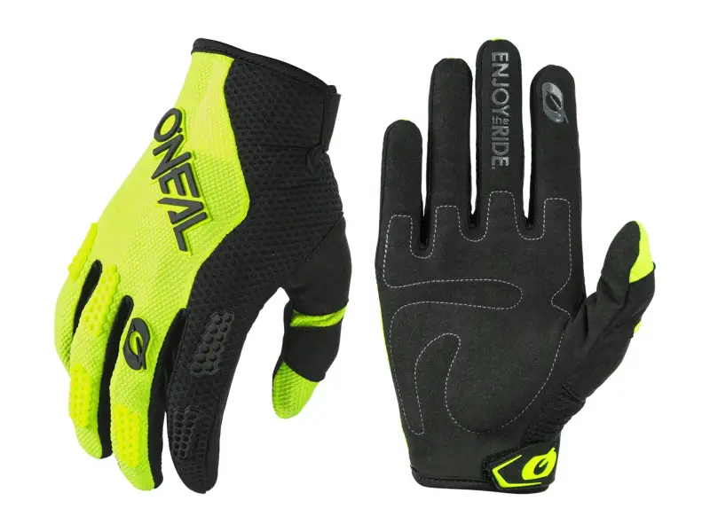 O'Neal "Element Racewear" Gloves - Black/Neon Yellow