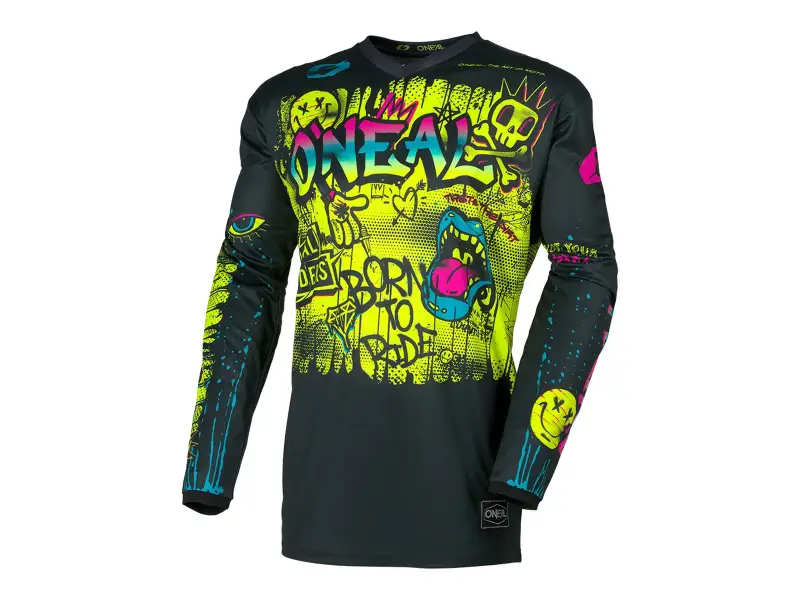 O'Neal "Element Rancid" Jersey - Black/Neon Yellow (Kids)