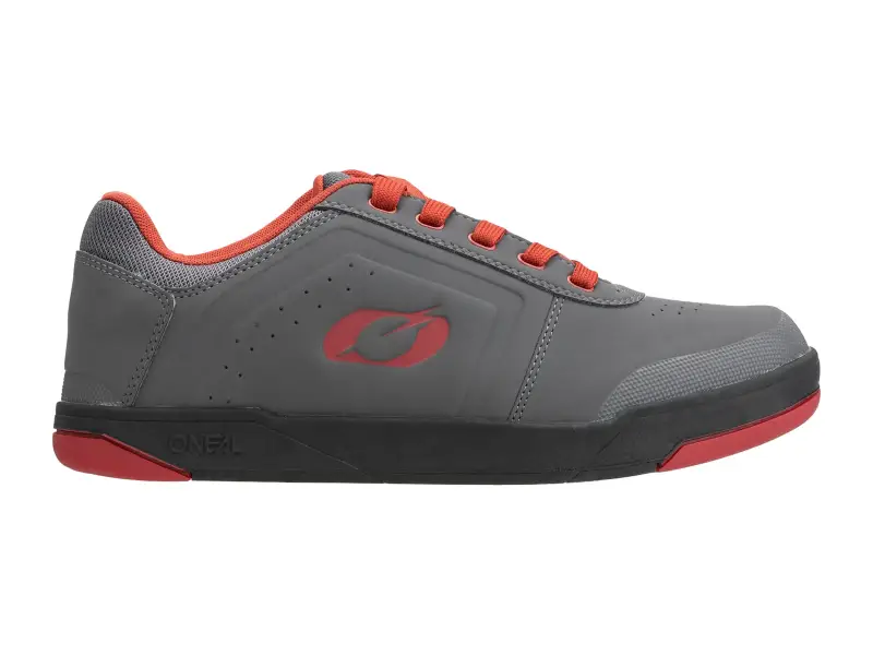O'Neal "Pinned Flat" MTB Shoes - Gray/Red