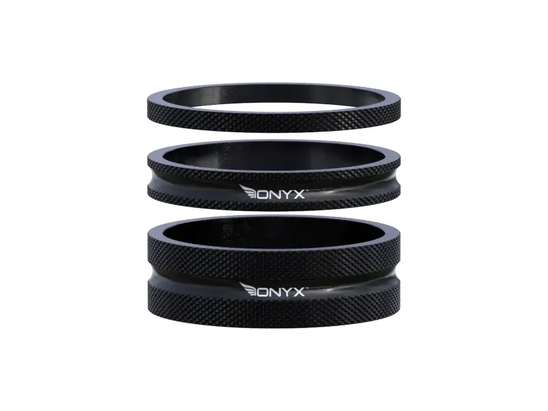 Onyx BMX Race Headset Spacer Set - 1 1/8 Inch - 3 Pieces
