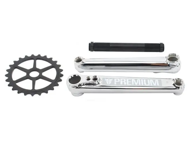 Premium "1948 Combo" BMX Crank+ 25T Sprocket - Chrome