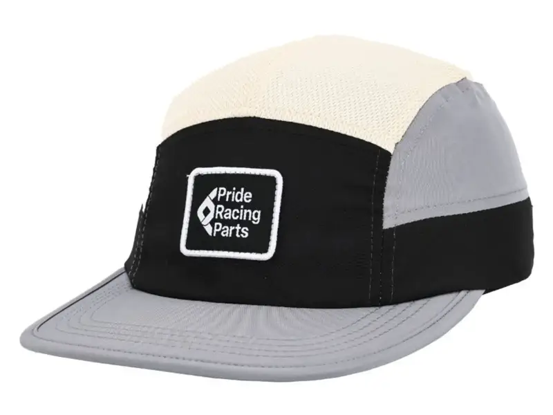 Pride Racing "5 Panel Cap Icon Patch" Kappe - Grey/Sand
