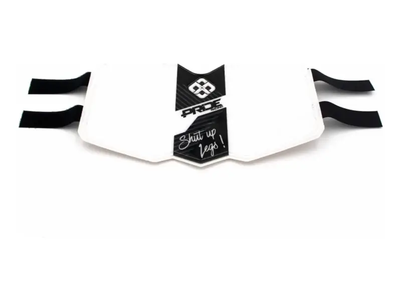 Pride Racing "Frame Plate" BMX Race Number Plate - White/Black