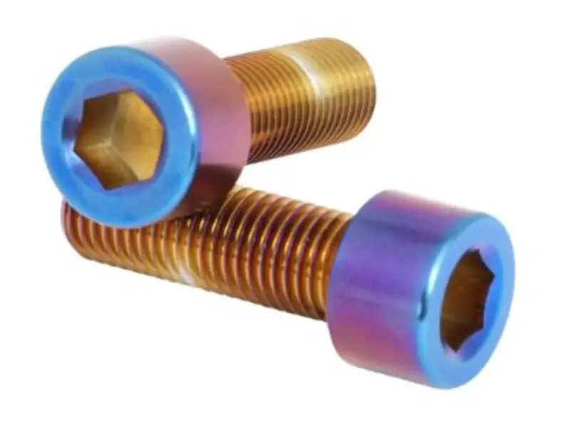 Pride Racing "Fusion Titanium Hub Bolts" BMX Race Naben Ersatzteile - Titan, 10x30mm, Oil Slick