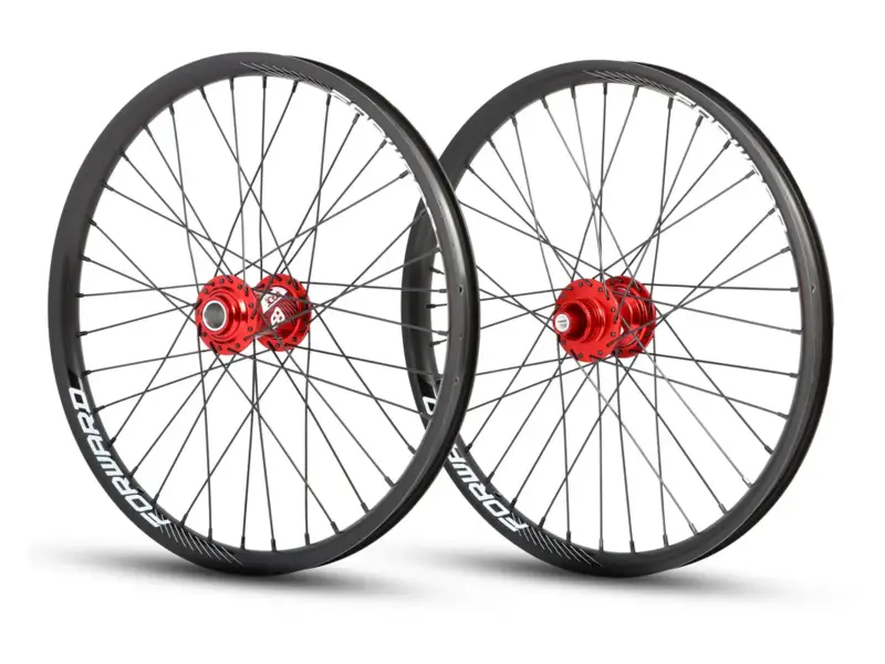 Pride Racing "Forward Joyride X Control" Laufradsatz - 20 Zoll (406) - Achsen 20/10mm - Black/Red