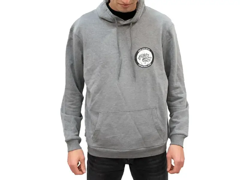 Pride Racing "Sweat Cool Patch" Hooded Pullover - Mid Grey