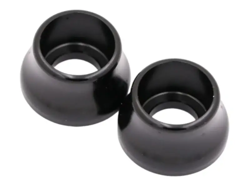 Pride Racing "Volcano Washer" BMX Race Naben Ersatzteile - Schwarz, 10mm Achse, 2er Set