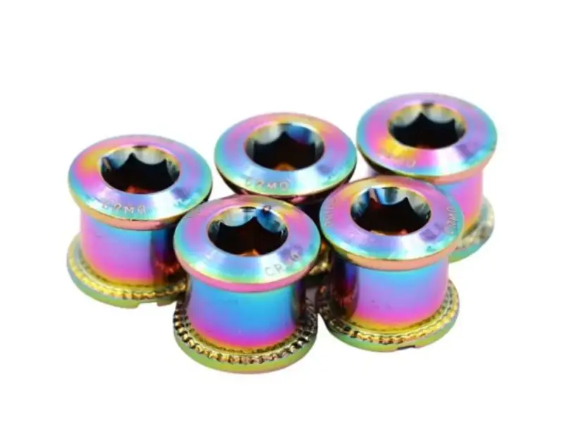 Pride Racing "Vortex Chromoly Bolt Large Kit" BMX Race Chainring Bolts - Spacer 8.5mm