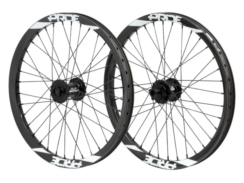 Pride Racing "Wave Carbon X Fusion" Wheelset - 20 Inch (406) - 20/15mm - Gloss White