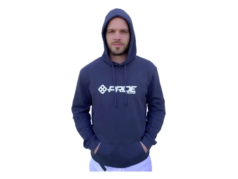 Pride Racing "Sweat Logo" [Hooded] Pullover - Heather Asphalt