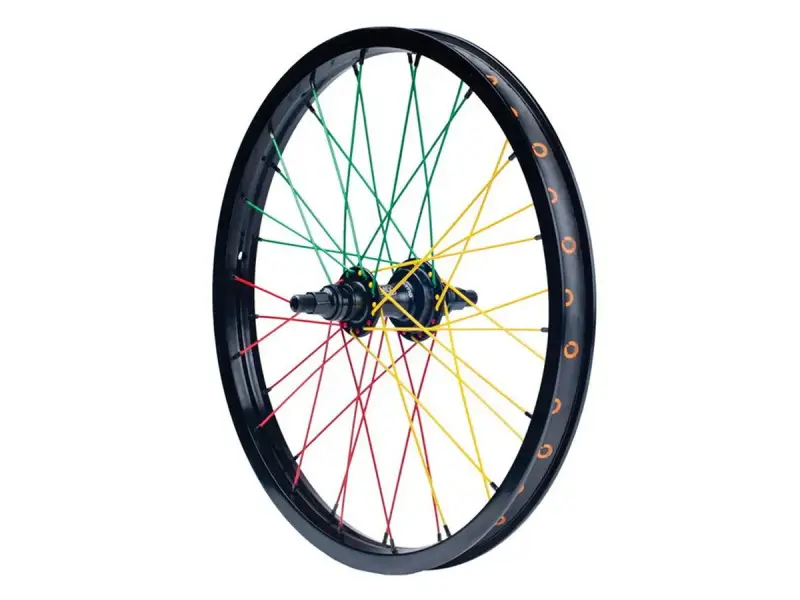 Primo BMX "VS X Re-Mix V2 Male Cassette" Rearwheel - Black/Rasta