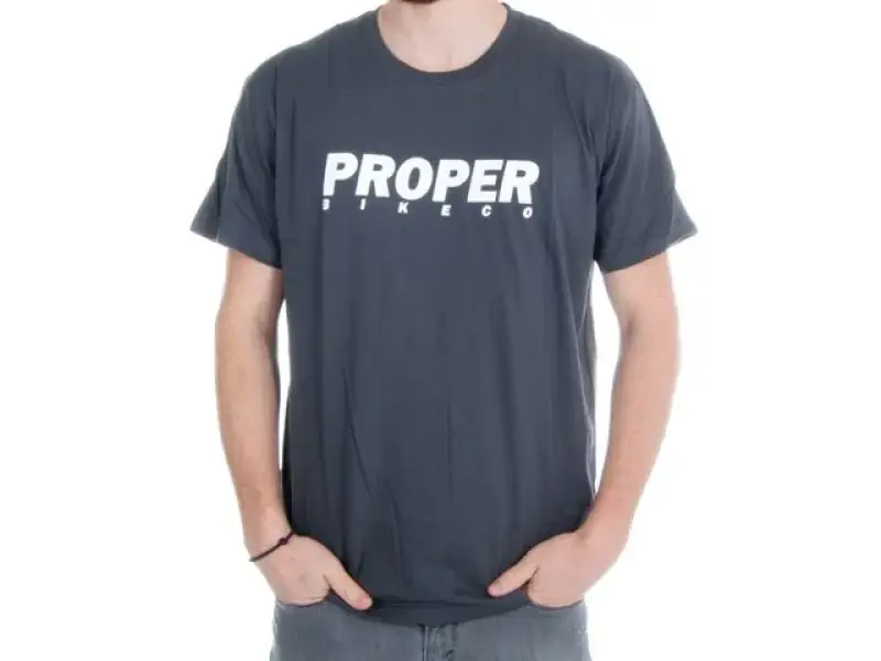 Proper Bikes "Classic Logo" T-Shirt - Grey