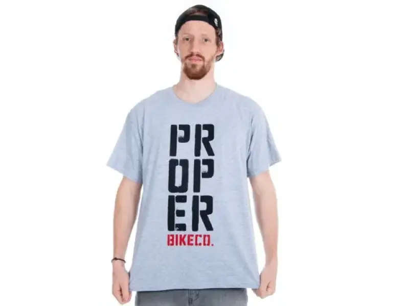 Proper Bikes "Stencil" T-Shirt - Grey