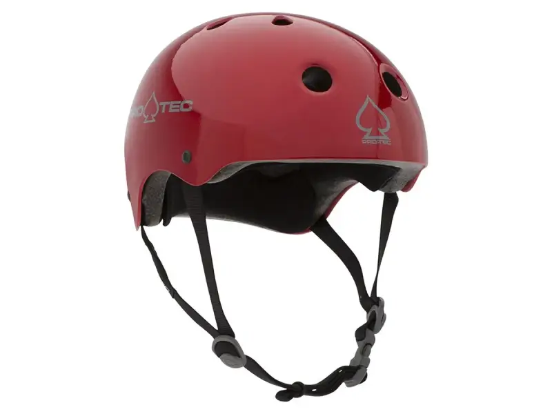 ProTec "Classic Certified" Helm - Red Metal Flake