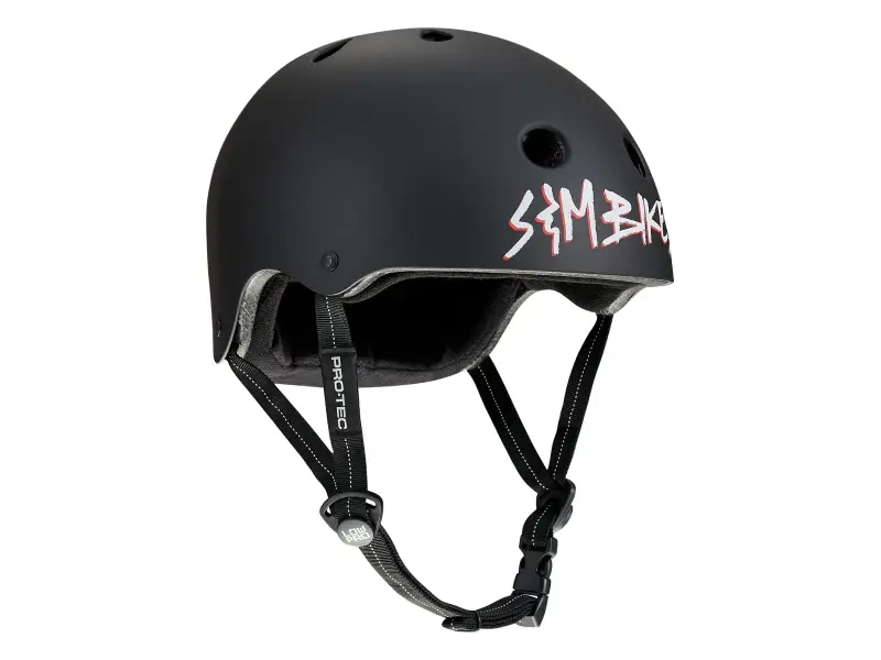 ProTec X S&M Bikes "Low Pro" BMX Helmet - Sharpie Matte Black