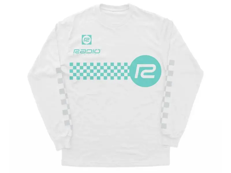 Radio Bikes "Checker" Longsleeve - White