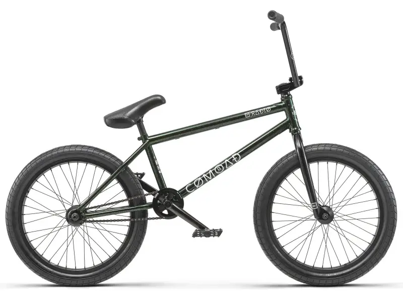 Radio Bikes "Comrad" 2019 BMX Rad - Freecoaster - Black / Green Flake