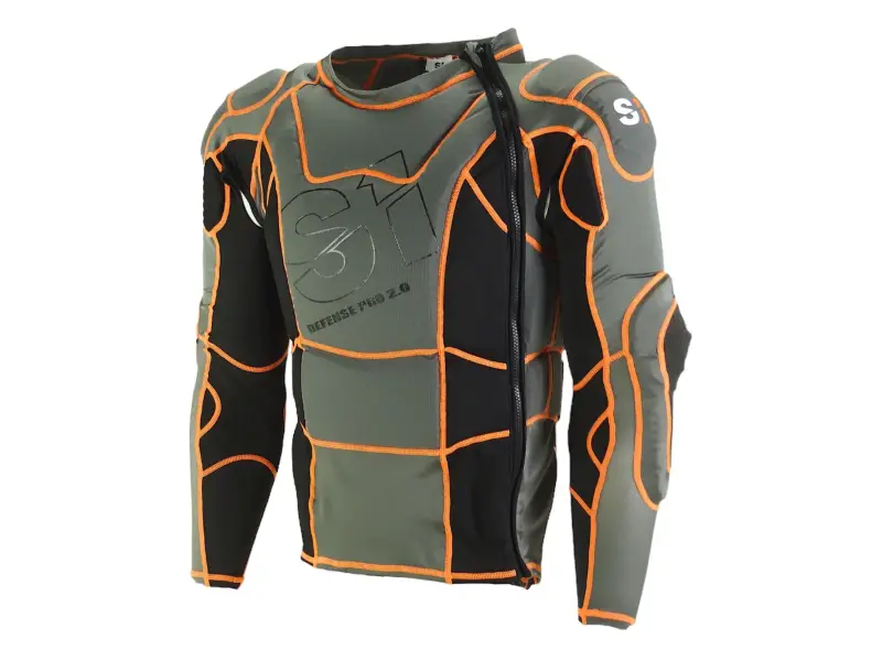 S1 Protection "Defense Pro 2.0" Protection Jacket - Black/Orange