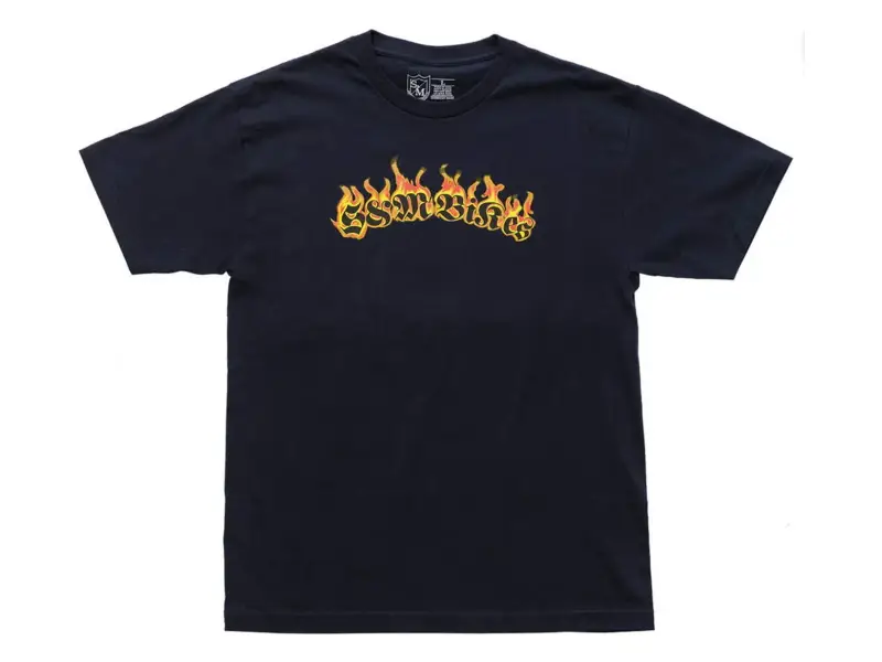 S&M Bikes "Old Flames" T-Shirt - Dark Blue