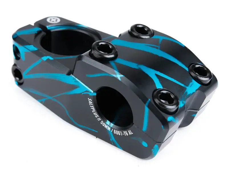 SaltPlus "Center V3" Topload Stem - Cyan Acid Drip