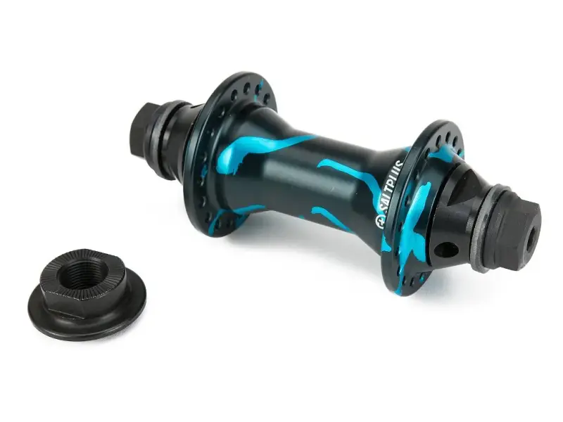 SaltPlus "Trapez V2" Front Hub - Cyan Acid Drip