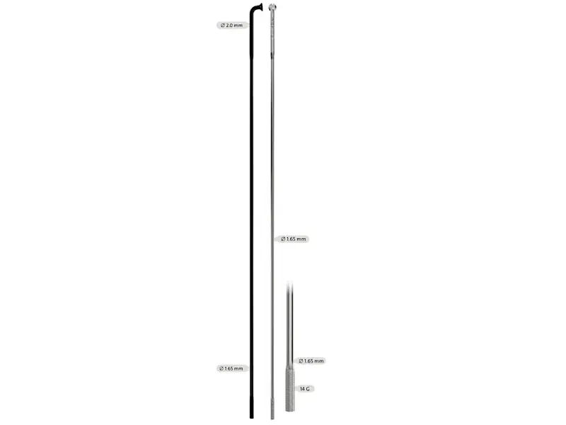 Sapim "D-Light Butted" Spoke (Without Nipple)