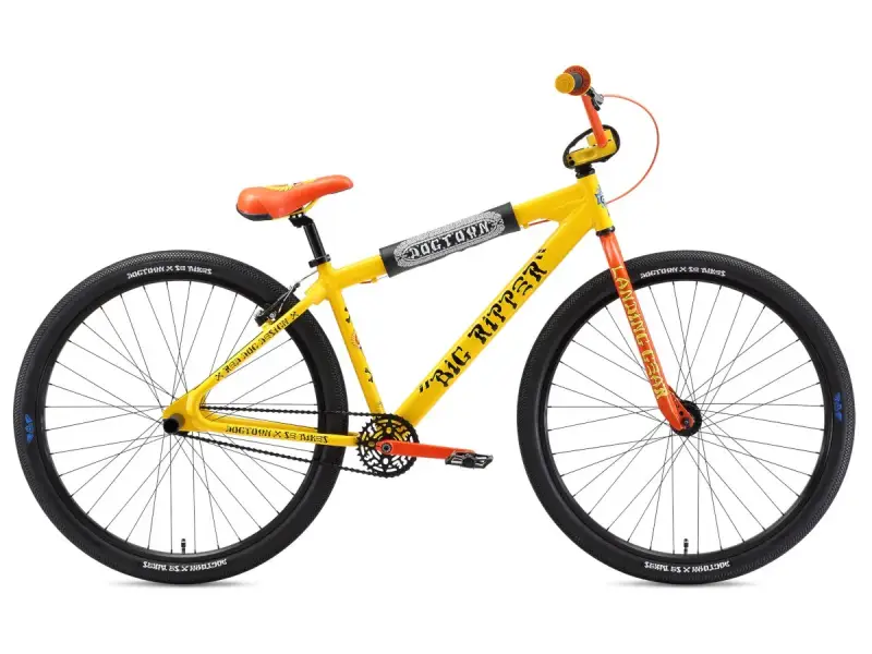 SE Bikes "Dogtown Big Ripper 29" 2019 BMX Cruiser Bike - 29 Inch - OG Yellow
