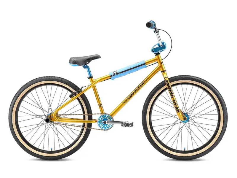 SE Bikes "OM Flyer 26" 2021 BMX Cruiser Bike - 26 Inch - Gold