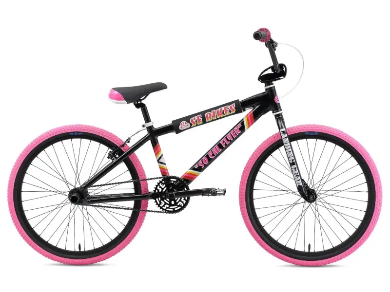 SE Bikes "So Cal Flyer 24" 2019 BMX Cruiser Bike - 24 Inch - Black