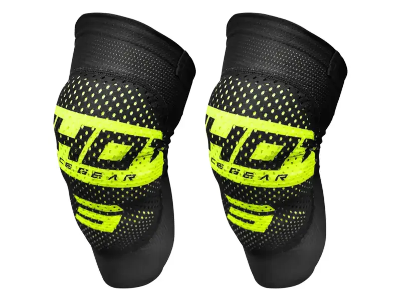 Shot Race Gear "Airlight" Knieschoner - Black/Neon Yellow