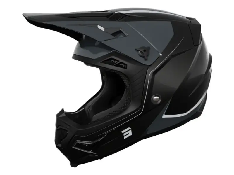 Shot Race Gear "Core Comp" Fullface Helm - Black Pearly