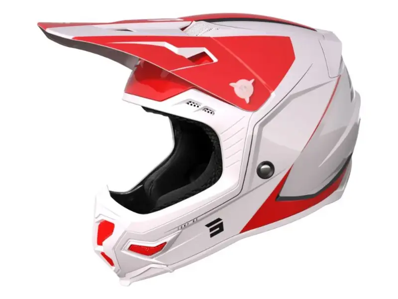 Shot Race Gear "Core Comp" Fullface Helm - Red Pearly