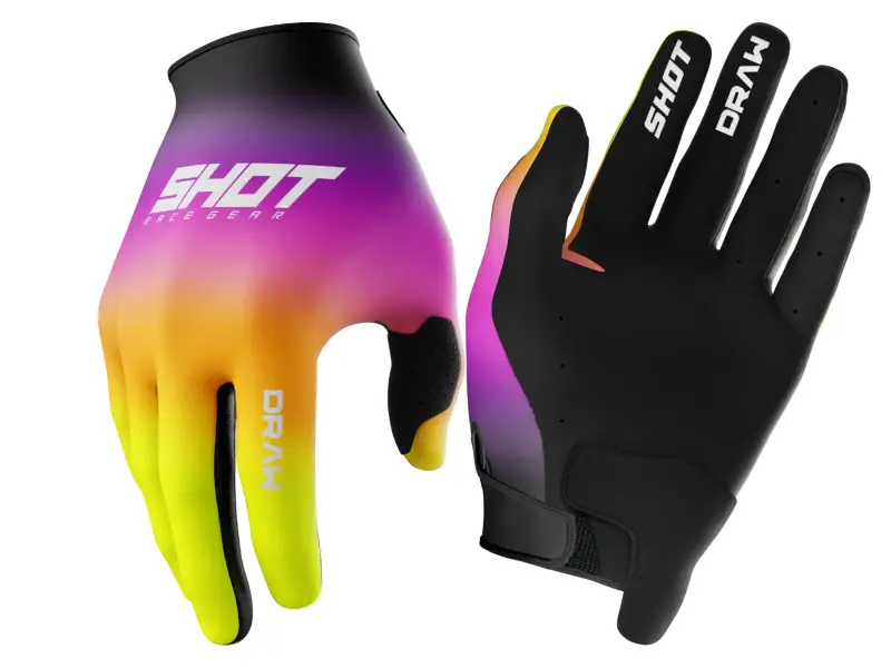 Shot Race Gear "Draw Shade" Handschuhe - Pink/Neon Yellow