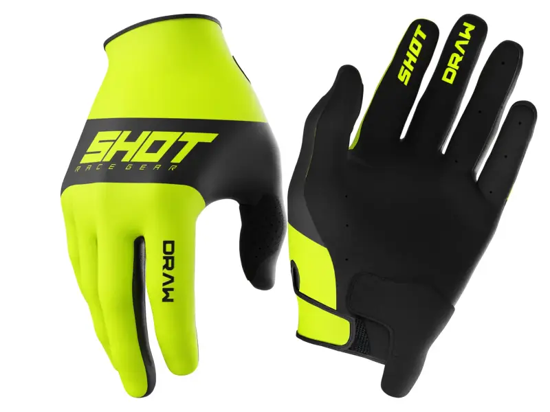 Shot Race Gear "Draw Sky" Handschuhe - Neon Yellow (Kids)