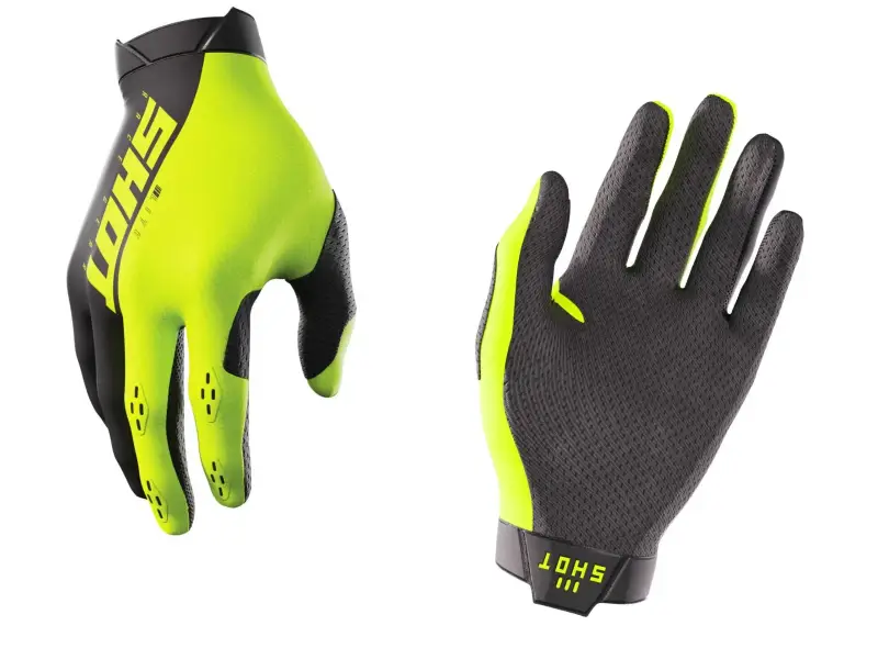 Shot Race Gear "Lite" Handschuhe - Neon Yellow