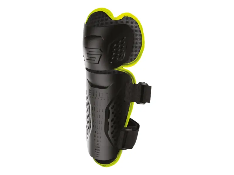 Shot Race Gear "Optimal 2.0" Knieschoner - Black/Neon Yellow
