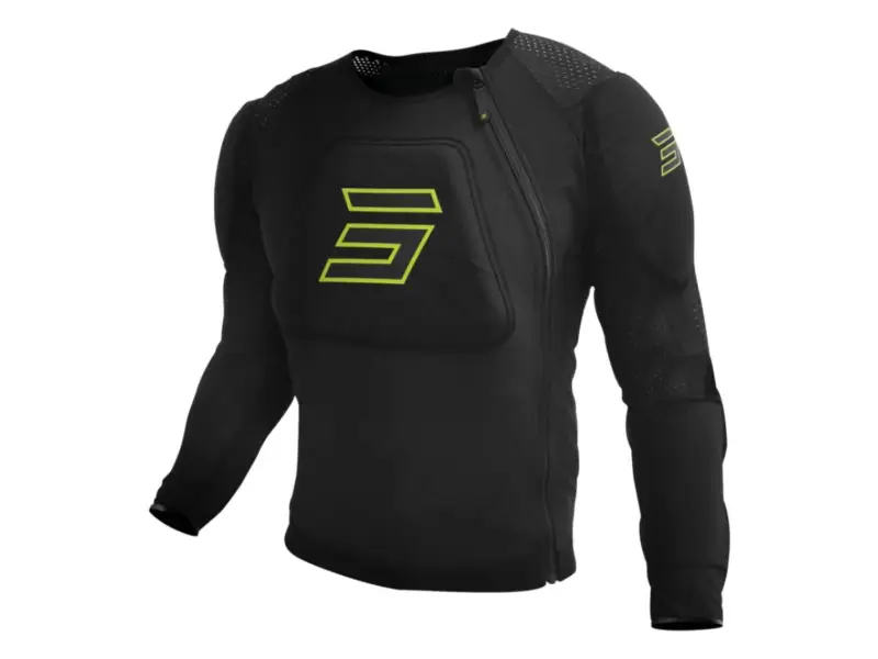 Shot Race Gear "Prime" Protektor Jacke - Black/Neon Yellow